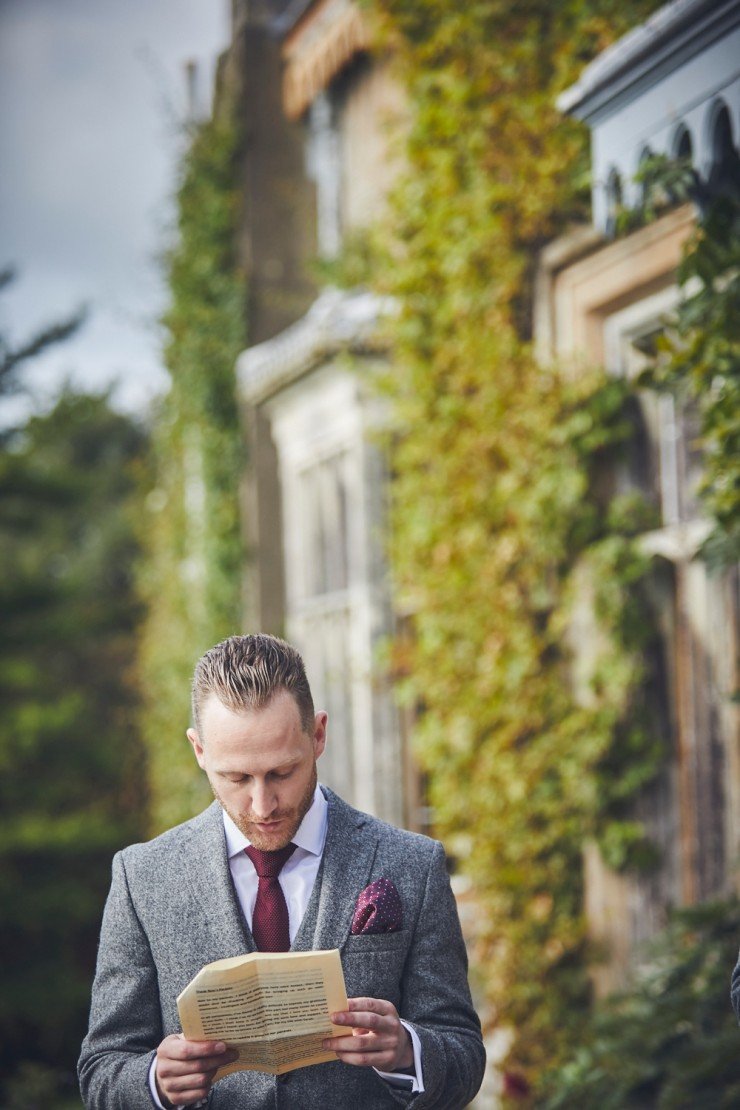 candid photography of bridal preparations at Hotel Endsleigh in Devon