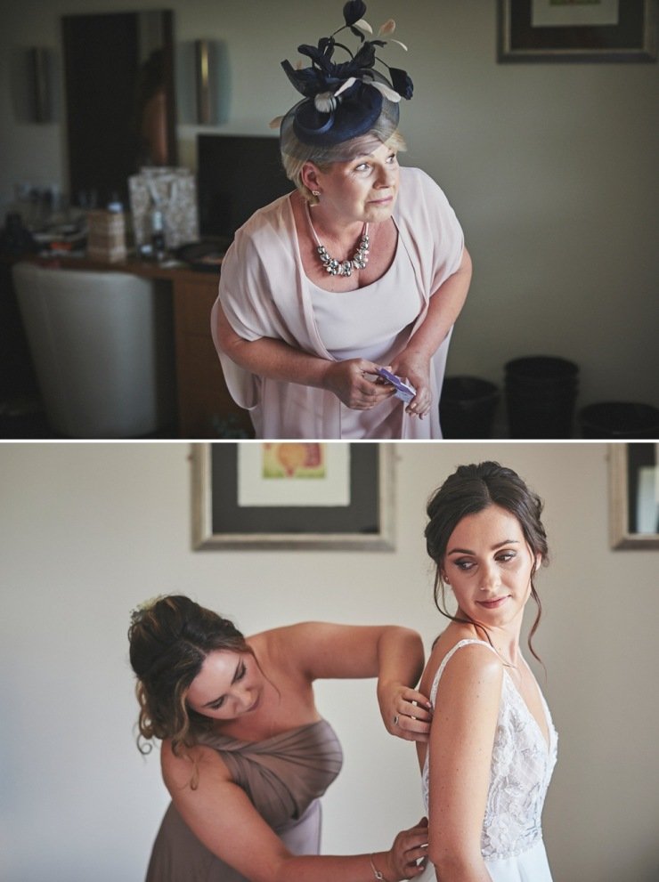 candid photography of brides preps at Upton Barn and walled garden Devon 