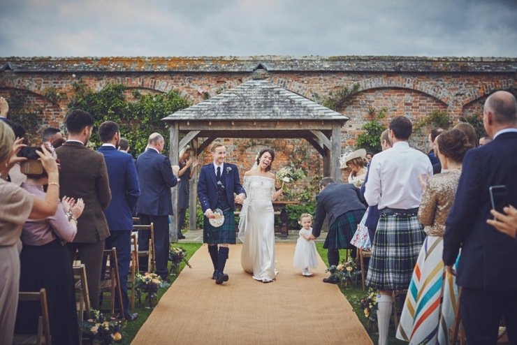 just married at Kingston Estate Devon