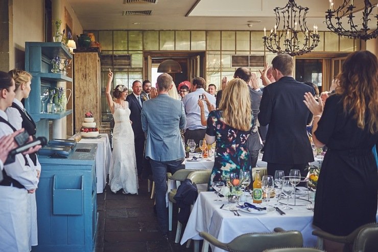 relaxed wedding photography Babington House Somerset