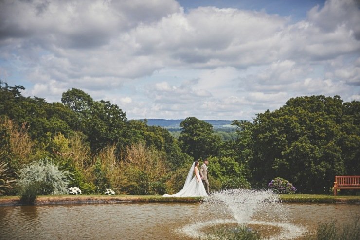 beautiful wedding portrait photography Upton Barn and walled garden Devon