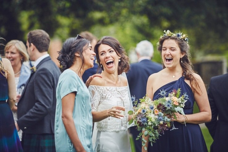 candid wedding photography Kingston Estate Devon