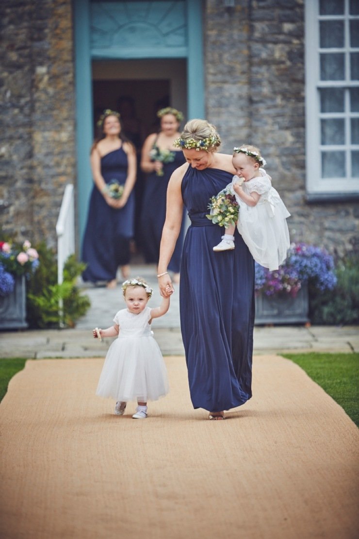 candid photography of brides preps at a Kingston Estate wedding in Devon