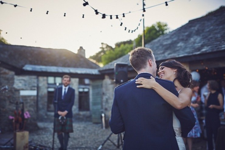 first dance wedding photography at Kingston Estate Devon