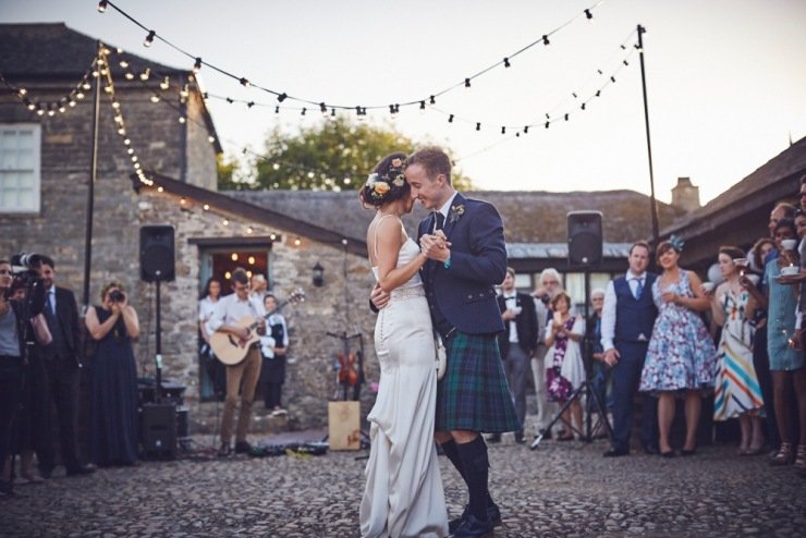 first dance wedding photography at Kingston Estate Devon