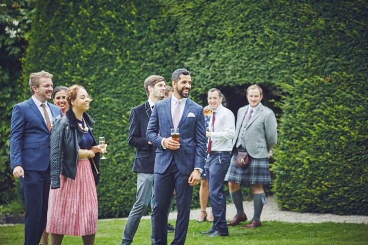 candid relaxed wedding photography at Kingston Estate Devon