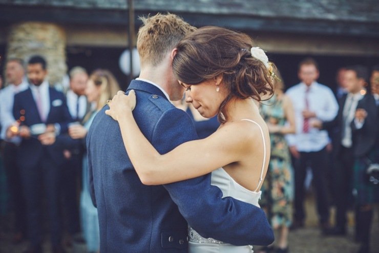 first dance wedding photography at Kingston Estate Devon