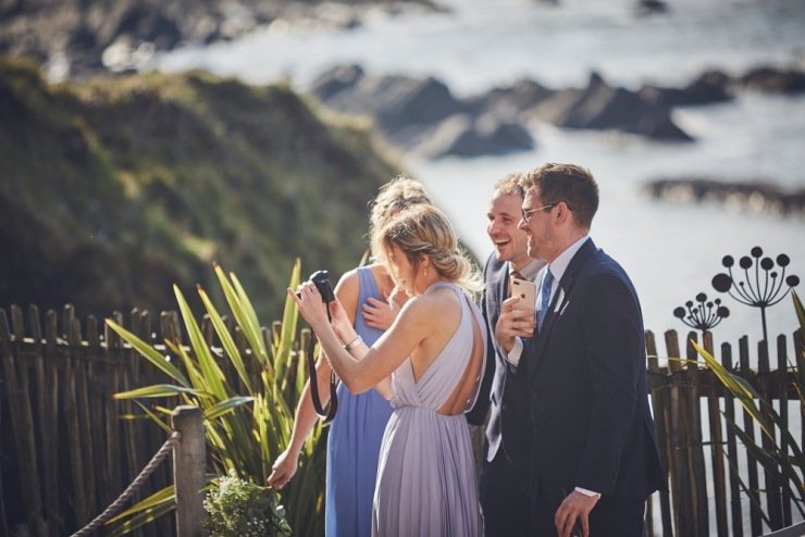 Wedding photography at Tunnels Beaches devon