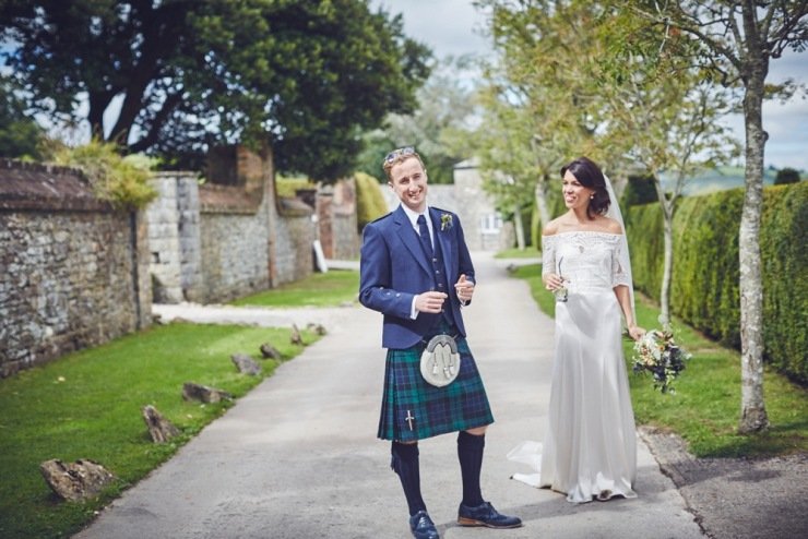 candid relaxed wedding photography at Kingston Estate Devon