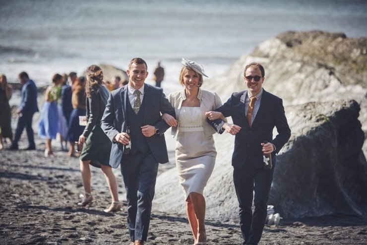 Wedding photography at Tunnels Beaches devon