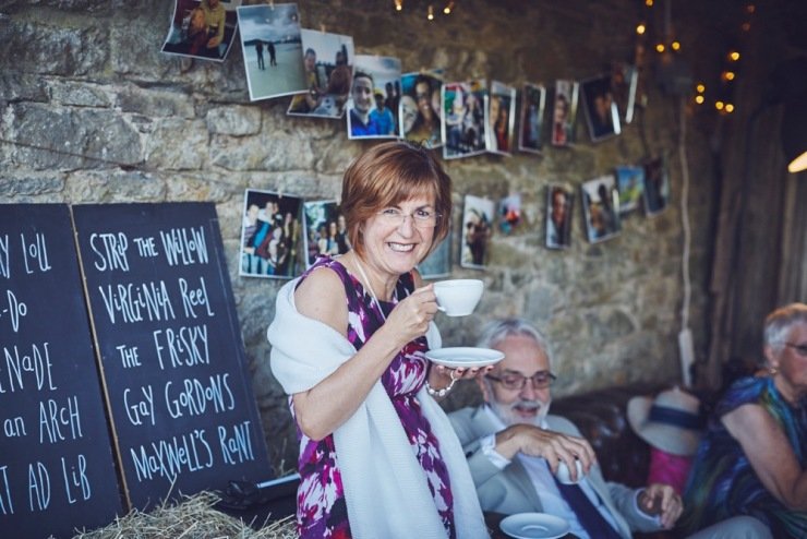 relaxed wedding photography of evening at Kingston Estate Devon