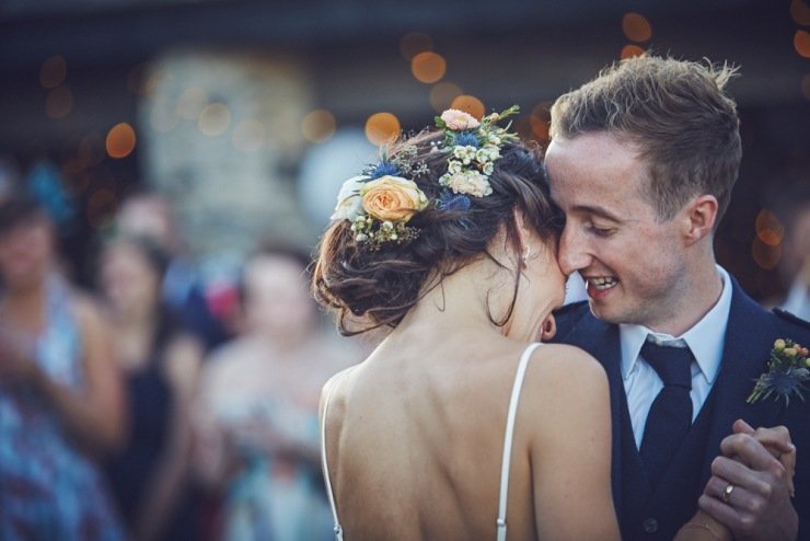 first dance wedding photography at Kingston Estate Devon