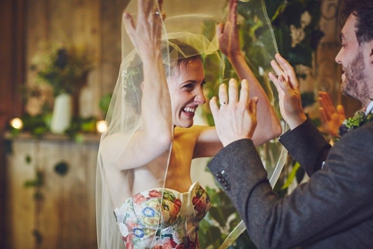 relaxed wedding photographers The Barn at South Milton